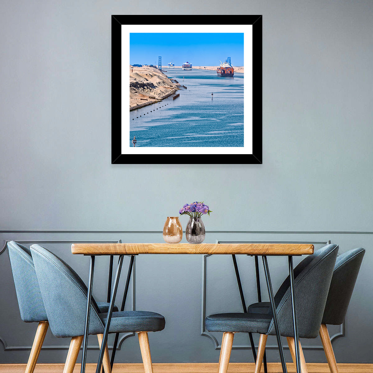 Suez Canal Container Ships Wall Art