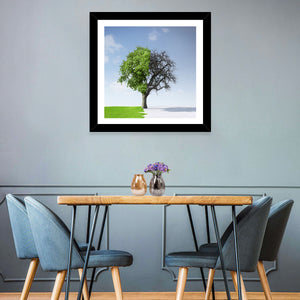 Summer & Winter Tree Wall Art