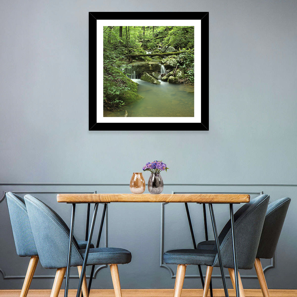 Arkansas Forest Stream Wall Art in a room, square