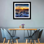 Sea Stones at Sunset Wall Art