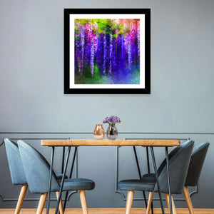 Abstract Wisteria Floral Wall Art