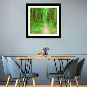 Green Forest Pathway Wall Art