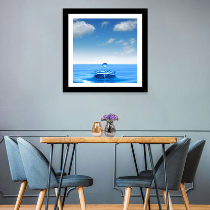 Ocean Water Drop Wall Art