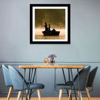 Misty Lake Fishing Wall Art