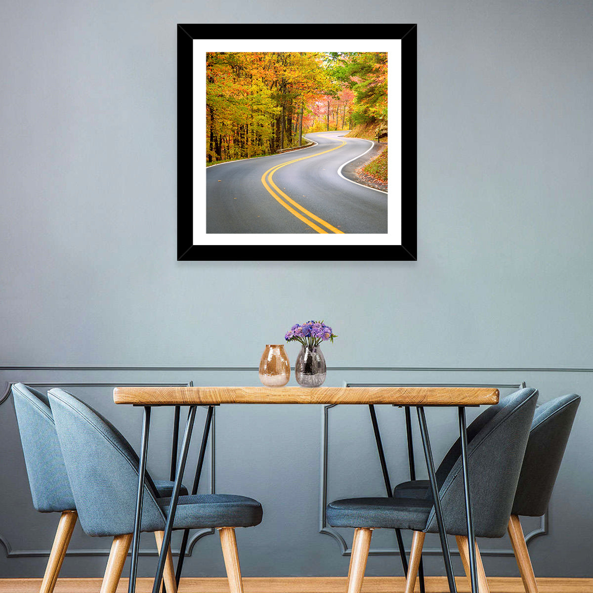 Winding Autumn Road Wall Art