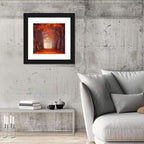 Misty Autumn Forest Path Wall Art