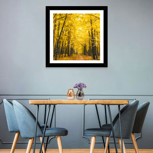 Yellow Autumn Forest Wall Art