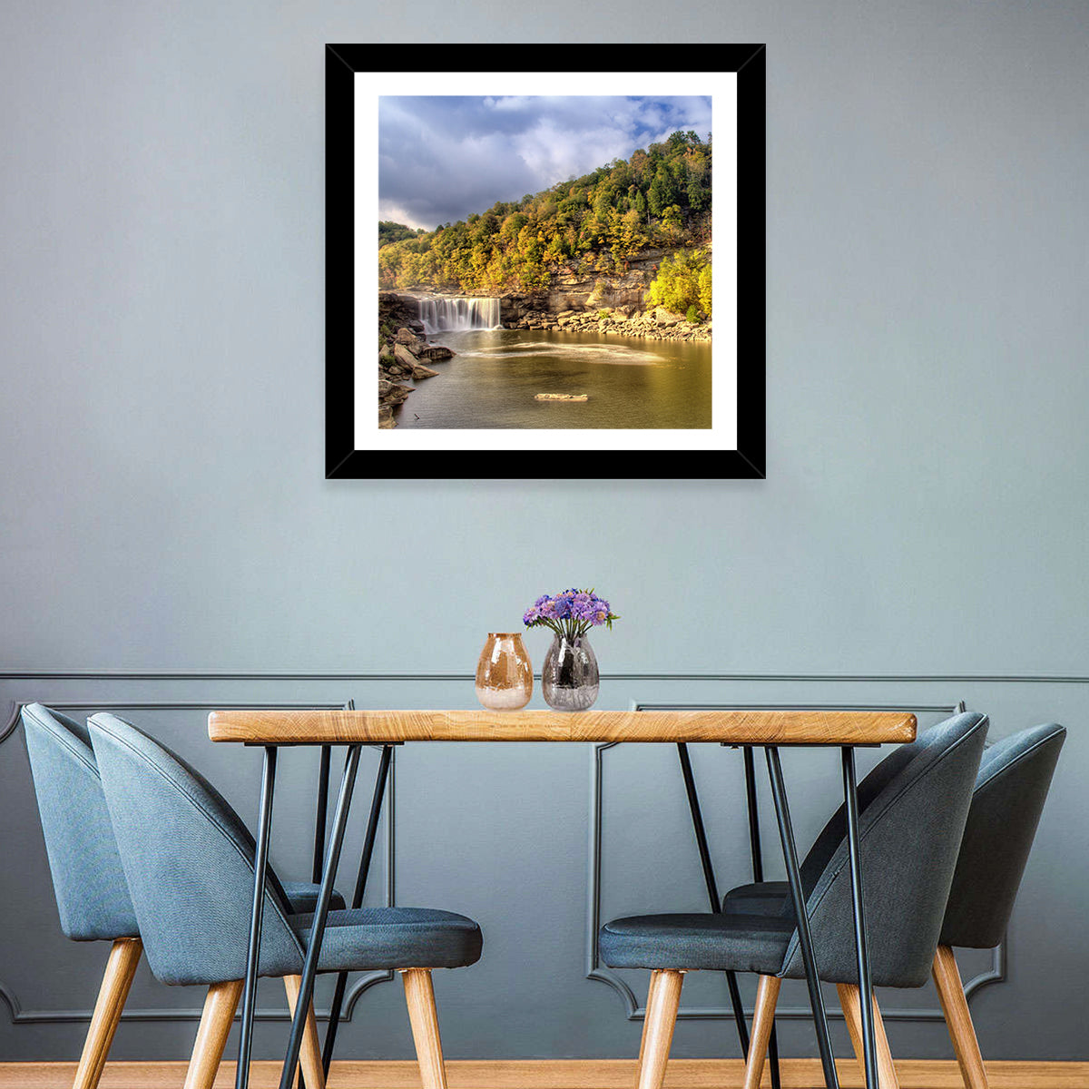 Cumberland Falls Wall Art in a room, square