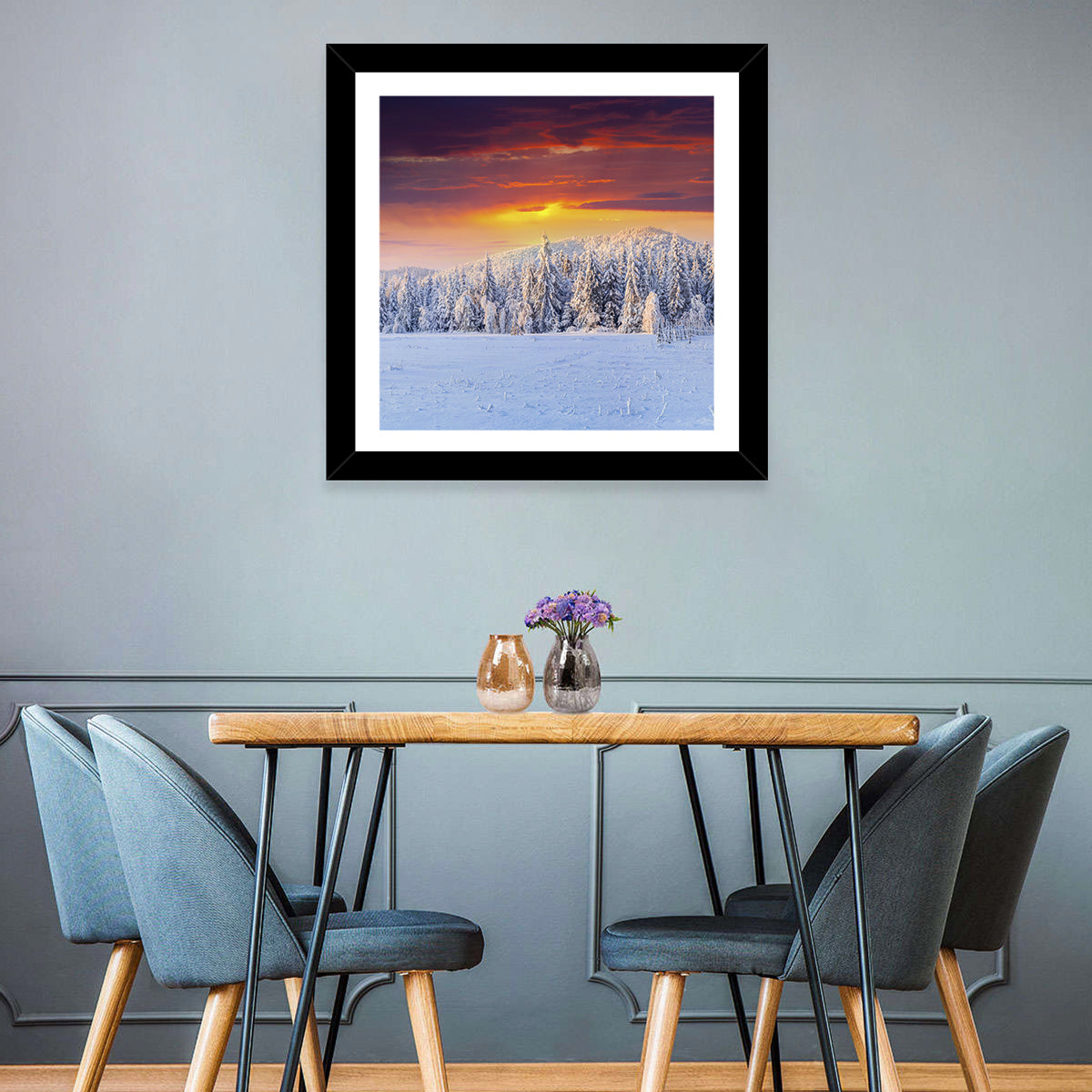 Winter Sunset Wall Art