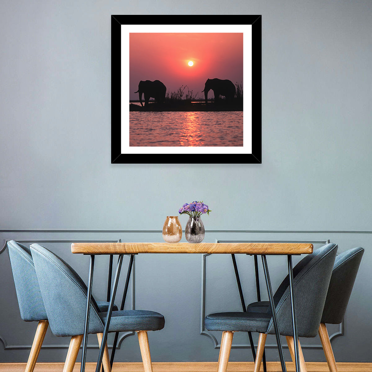 African Elephants Wall Art