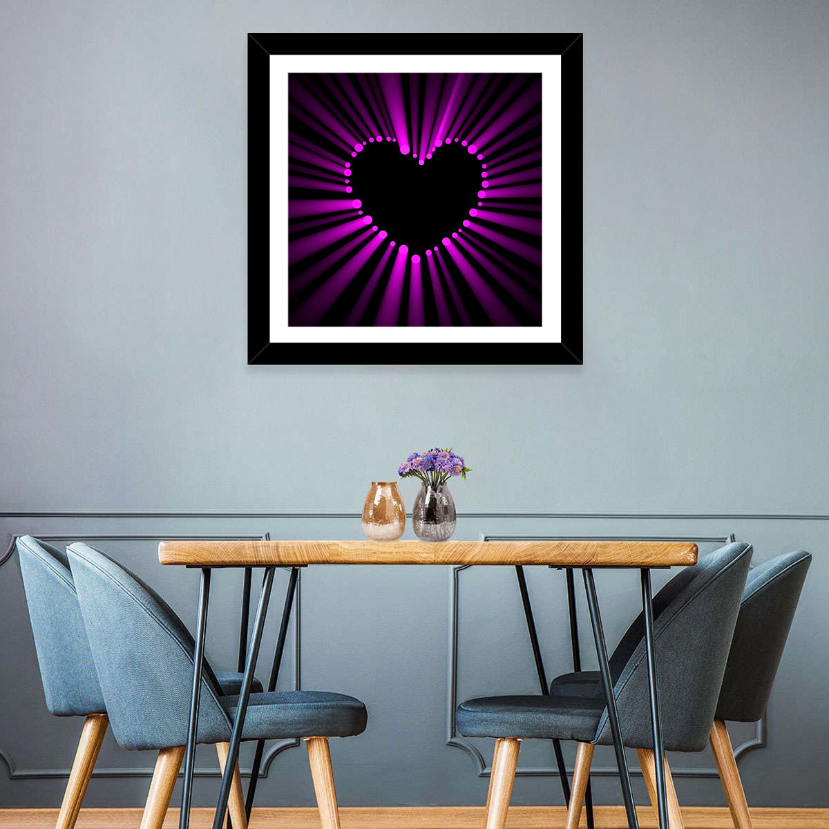 Glowing Heart Wall Art