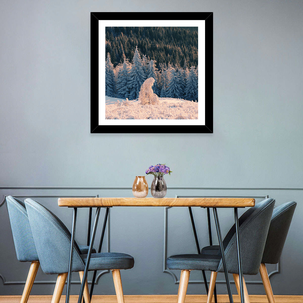 Snowy Carpathian Forest Wall Art