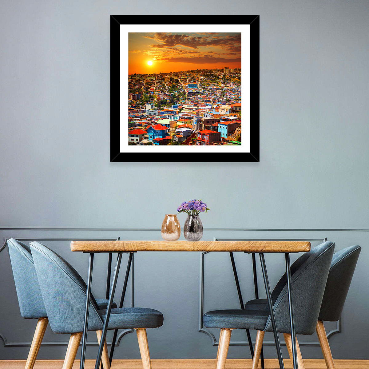 Valparaiso Sunset Wall Art