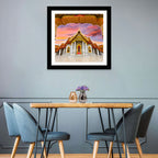 Marble Temple at Sunset Wall Art