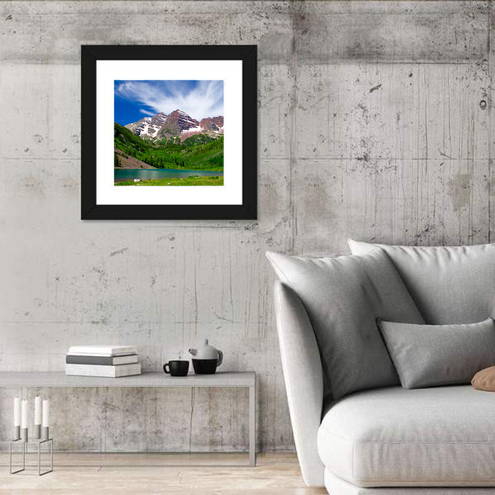 Maroon Bells Reflections at Maroon Lake Wall Art