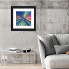 Monorail Night Light Trails Wall Art