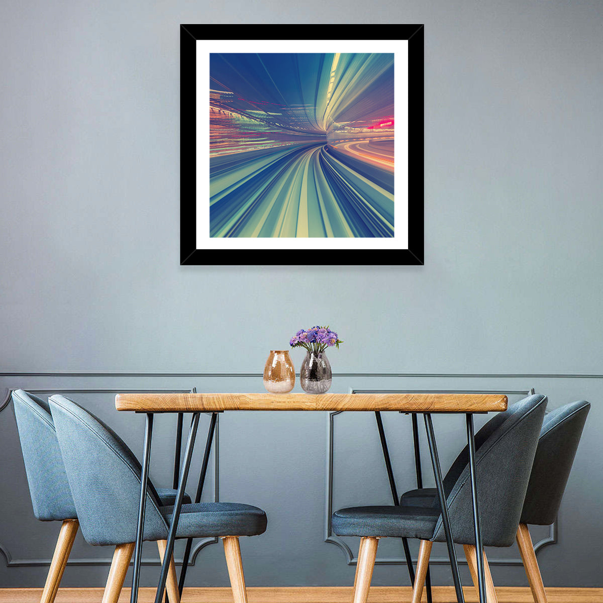 Monorail Speed Trail Wall Art