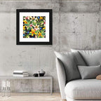 Tropical Orchid Pattern Wall Art
