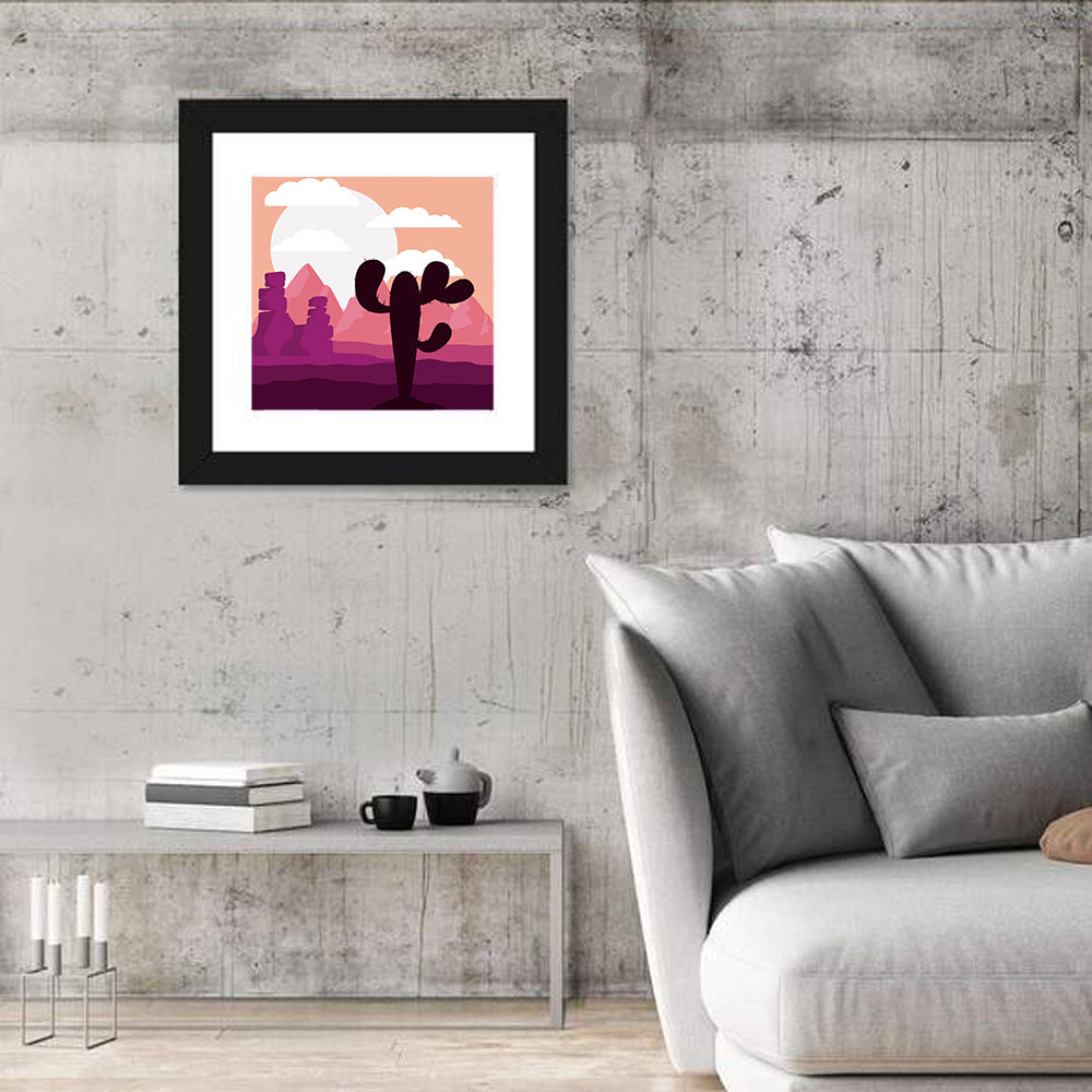 Saguaro Sunset Wall Art