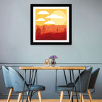 Saguaro Desert Sunrise Wall Art