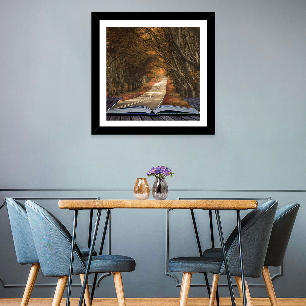 Surreal Book Pathway Wall Art