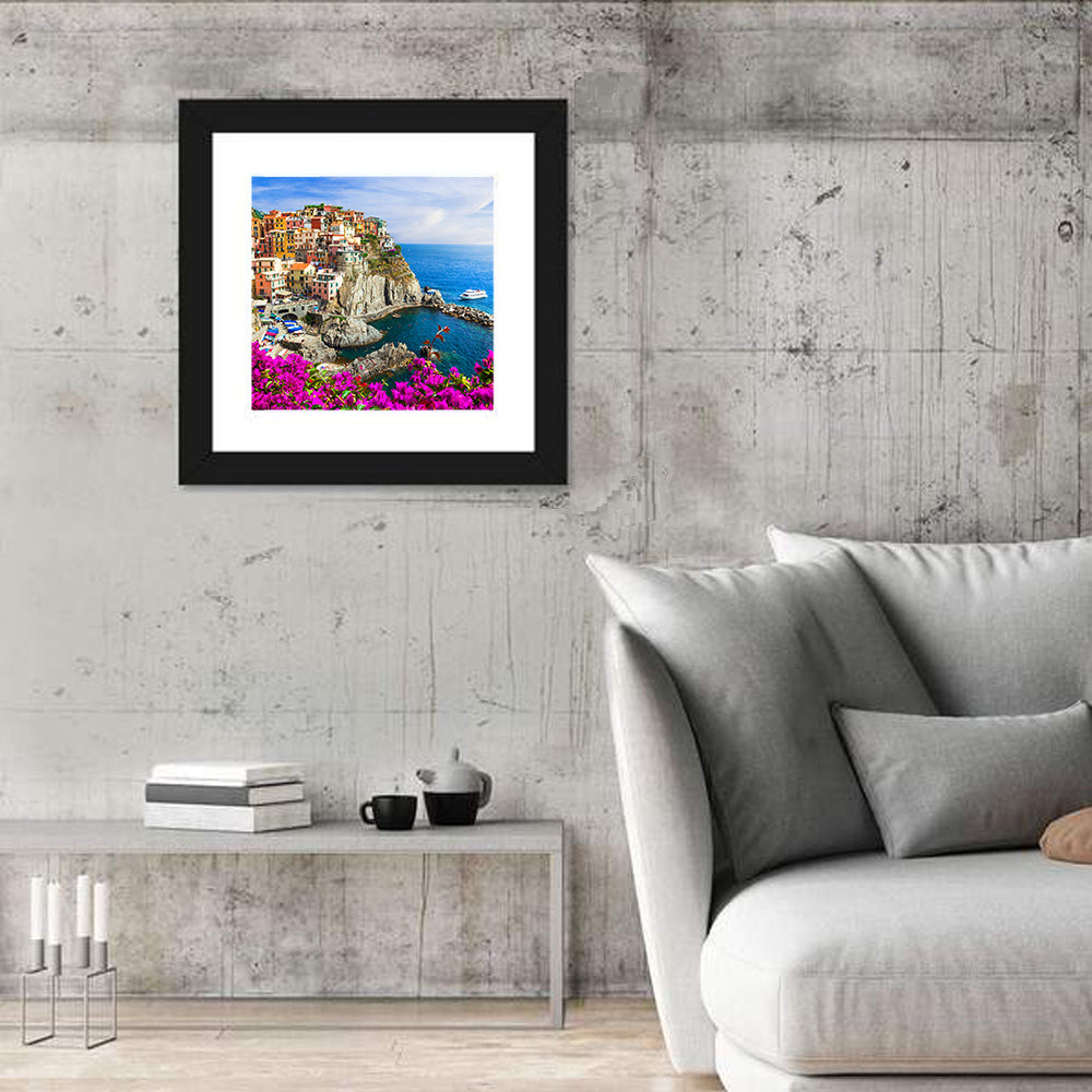 Manarola Cliffside Village Wall Art