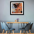 Barking Dog Gestural Abstract Wall Art
