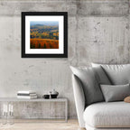 Finnish Autumn Landscape with Red-roofed House Wall Art