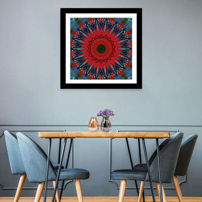 Lotus Blossom Mandala Wall Art
