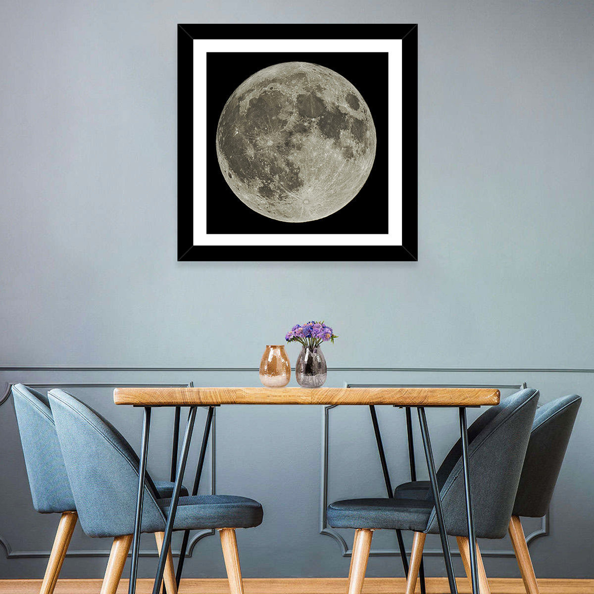 Full Moon with Tycho Rays Wall Art