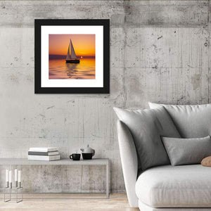 Sailboat Sunset Wall Art