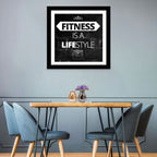 Fitness Is a Lifestyle Brick Quote Wall Art