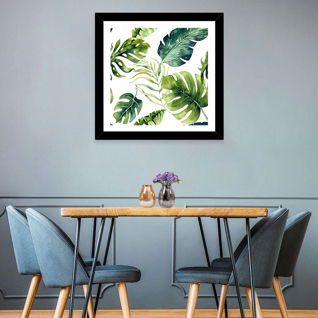 Tropical Watercolor Leaves Wall Art