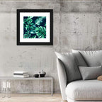 Tropical Watercolor Leaf Pattern Wall Art