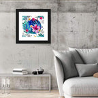 Tropical Botanical Circle Pattern Wall Art