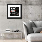 Eat Less, Better Motivation Quote Wall Art