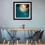 Autumn Moon with Milky Way Wall Art