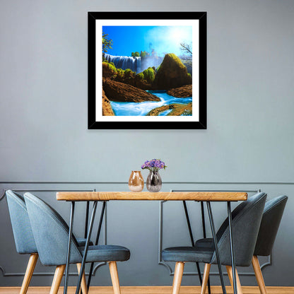 Elephant Waterfall Wall Art