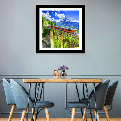 Gornergrat Tourist Train Wall Art