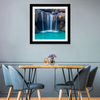 Waterfall Into Turquoise Pool Wall Art