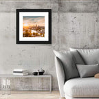 Vilnius Skyline at Golden Hour Wall Art