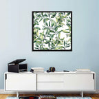 Snowberry Leaves Pattern Wall Art