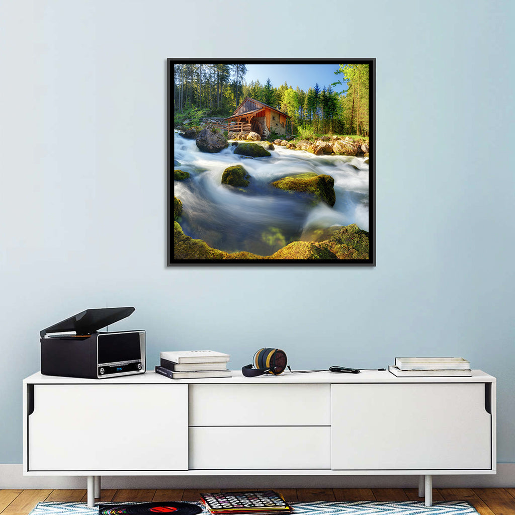 Salzburg Stream with Watermill Wall Art