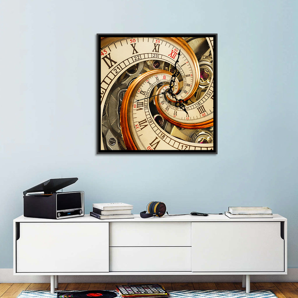 Surreal Infinity Clock Spiral Wall Art