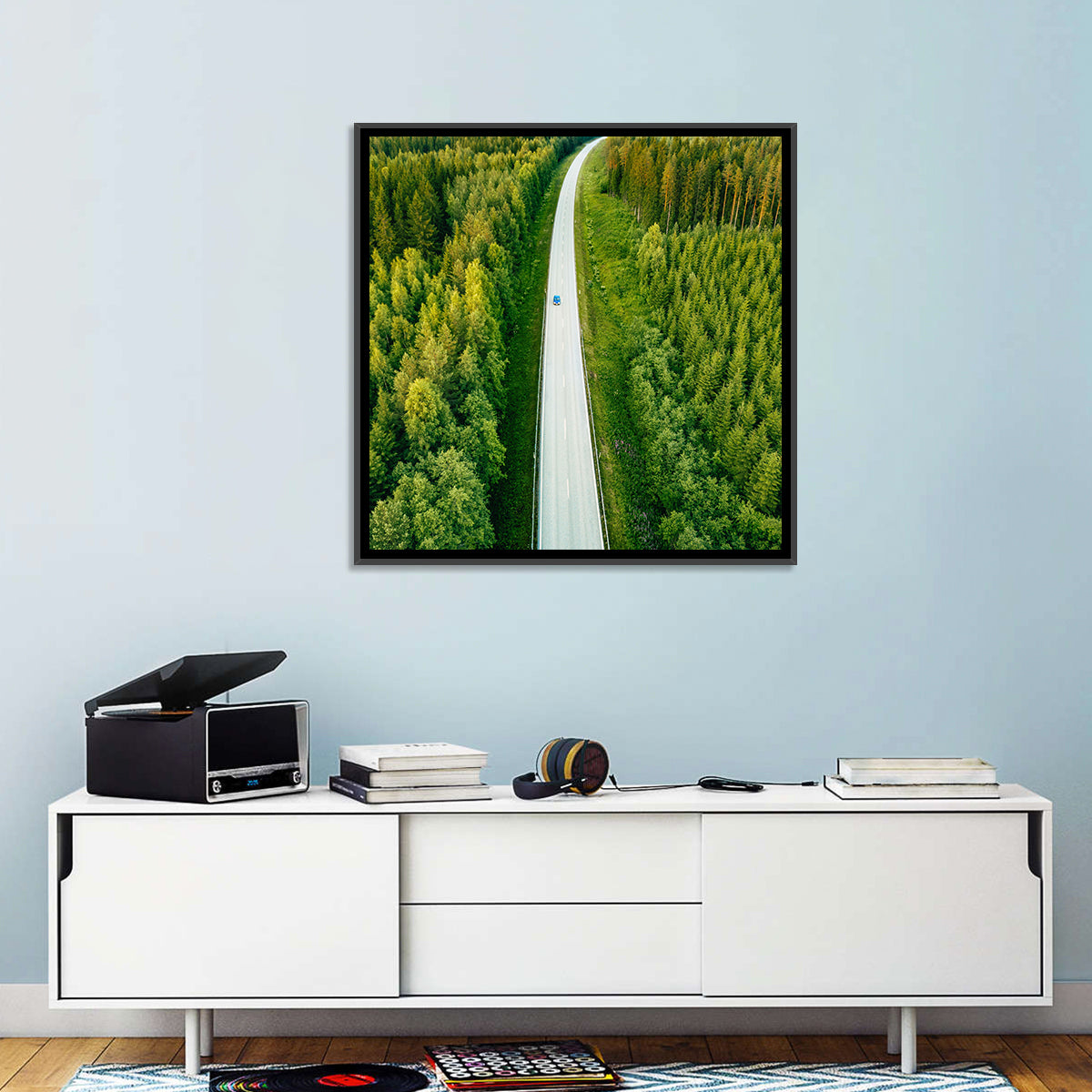 Road Through Forest Wall Art