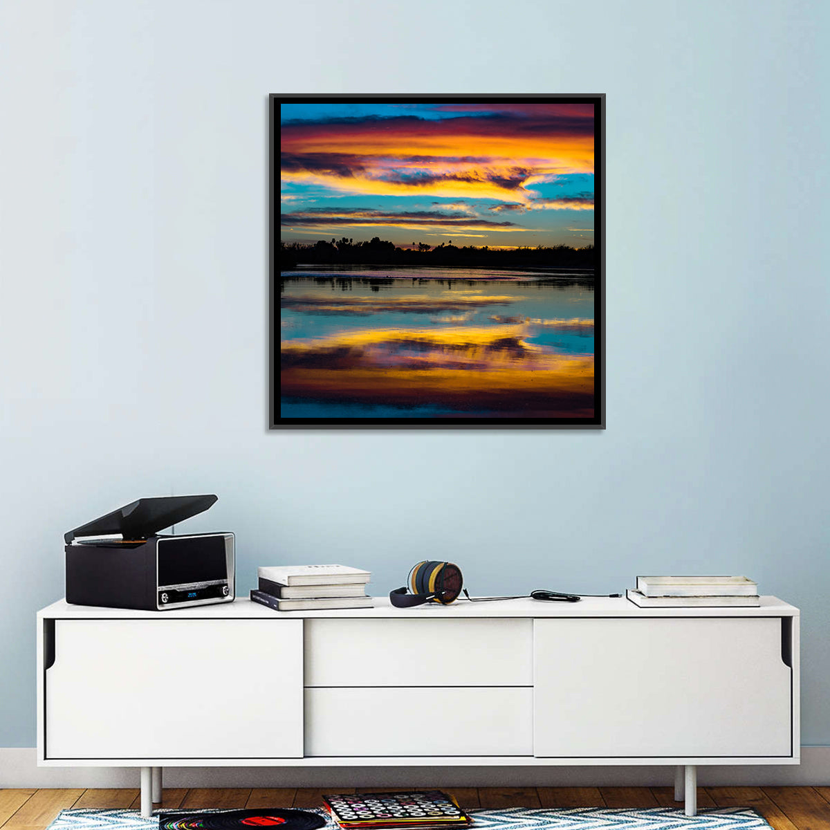 Colorado River Dusk Reflection Wall Art