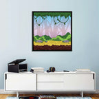 Playful Jungle Path Illustration Wall Art