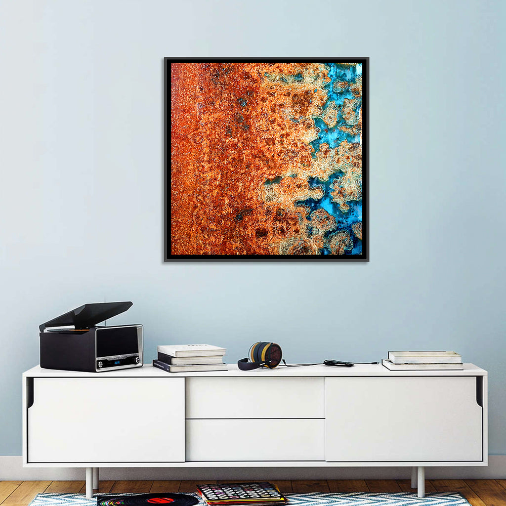 Oxidized Steel Abstract Wall Art