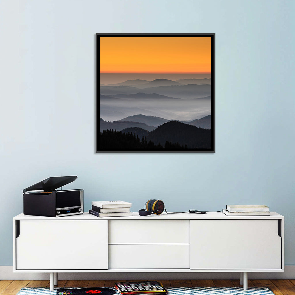 Rarau Mountains Sunrise Wall Art
