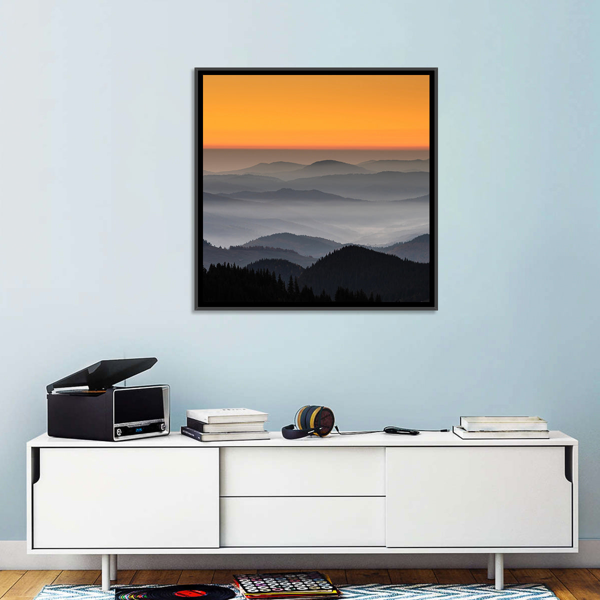 Rarau Mountains Sunrise Wall Art